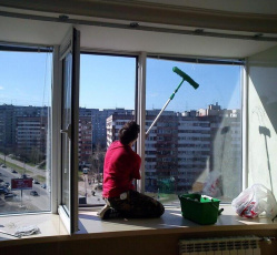 Мытье окон в однокомнатной квартире Горный